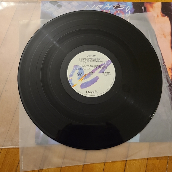 UFO Lights Out vintage vinyl album black white LP GUC - Picture 7 of 8